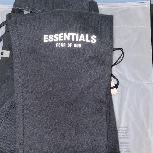 SOLD: FOG Essentials Black Sweats - Picture 2 of 2